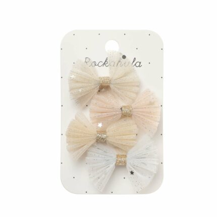 ROCKAHULA - Shimmer Tulle Mini Bow Clips